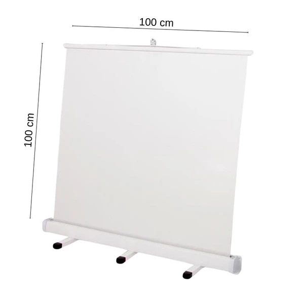 Everest EV-P70 100x100 Masaüstü Portatif Projeksiyon Perdesi - 2