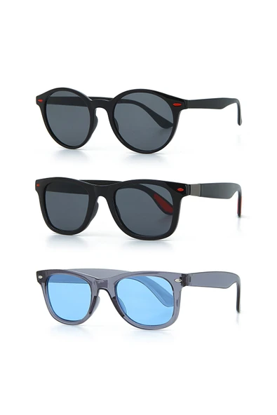 UNISEX GÜNEŞ GÖZLÜĞÜ 3'LÜ SET ürün görseli