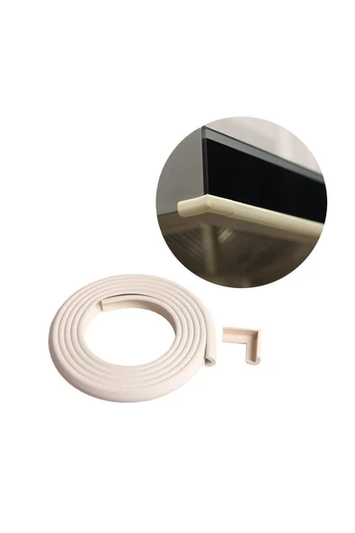 Slim 2 Mt. Kenar Koruyucu ve 4  Ad. Kose Koruyucu Krem - 2