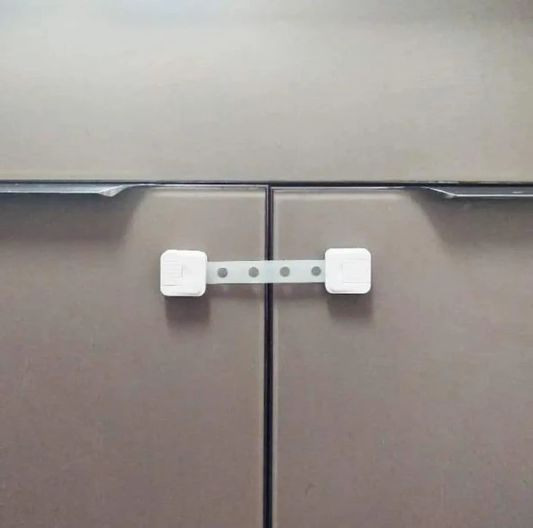 Play Safe Diamond Çok Fonksiyonlu  Ayarlanabilir Uzun Güvenlik Kilidi Beyaz - Resim 9