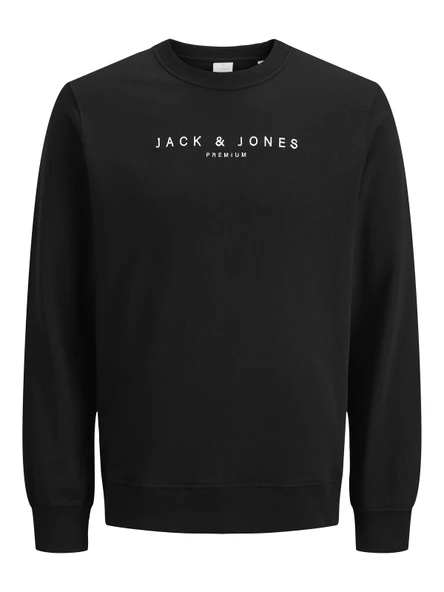 JACK JONES Premium Yazılı Bisiklet Yaka Erkek Sweatshirt 12283436 ürün görseli