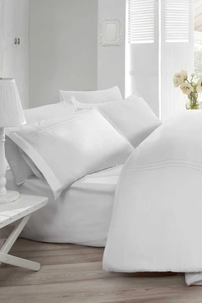 Çift Kişilik Klasik Akfil Nevresim Takımı - Gülbin ürün görseli