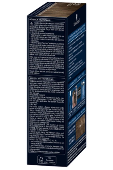 SCHWARZKOPF MEN PERFECT BEYAZLARA KARŞI ETKİLİ KALICI HIZLI JEL SAÇ BOYASI AÇIK KAHVE 50 50 ML - 5