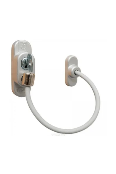 Penkid Çelik Halatlı Kablolu Kapı Pencere Kilidi Beyaz - Resim 2