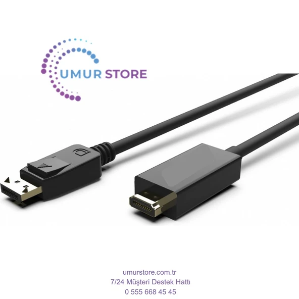 IDPH-18T Displayport To Hdmi Kablo 1.8mt - Resim 4