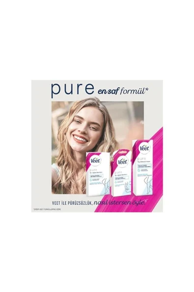 Veet Pure 200ml Tüy Dökücü Krem Hassas Ciltler X 3 - 7