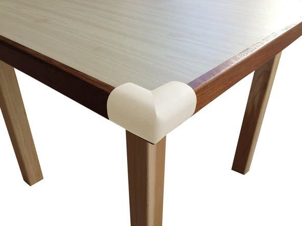 4'lü Jumbo V Tipi Krem Köşe Koruyucu - Resim 2