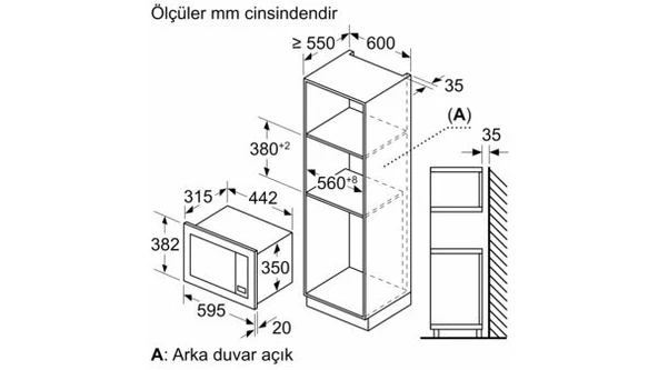 Siemens BF623LMS3 Ankastre Mikrodalga Fırın - 3