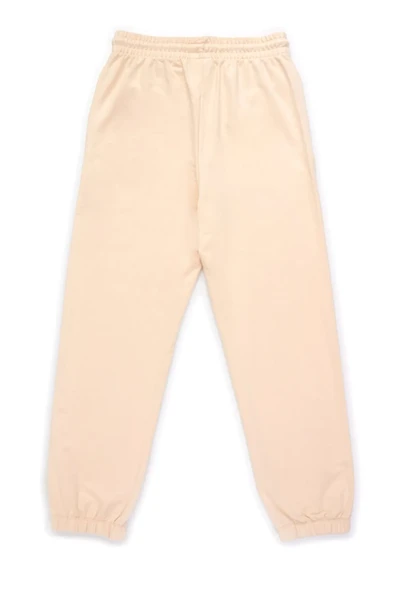 Dagi Krem Fırçalı Lastik Paça Kadın Eşofman Altı - Resim 5