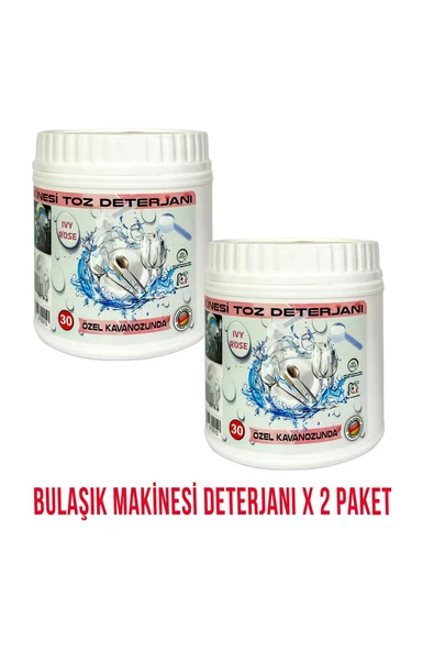 IVY ROSE Hepsi Bir Arada Bulaşık Makinesi Deterjanı Toz 2 Paket 70 Yıkama