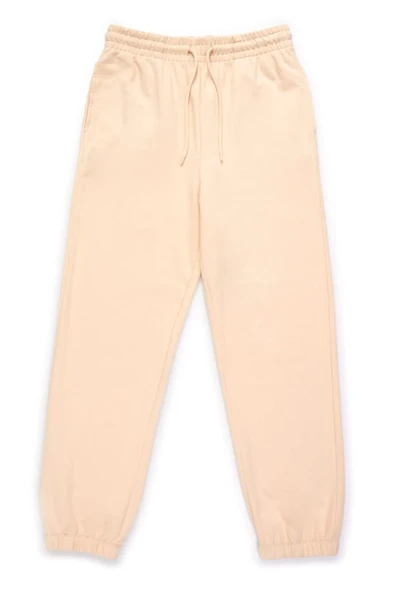 Dagi Krem Fırçalı Lastik Paça Kadın Eşofman Altı - Resim 4