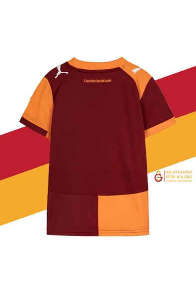 Galatasaray Orijinal Lisanslı 2025/26 Parçalı Sarı Kırmızı Yeni Sezon Çocuk Forma - Resim 2