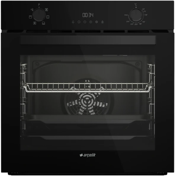 Arçelik AFC 330 S Fibona Siyah Ankastre Fırın ürün görseli 1