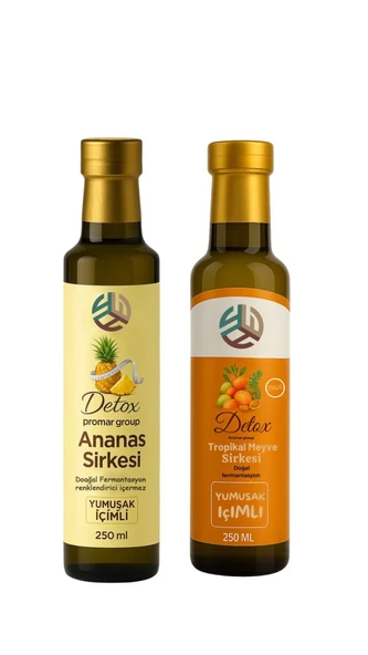 Promar DETOX TROPİKAL MEYVE SİRKESİ 250 ML +MİX DETOX SİRKESİ 250 ML ürün görseli