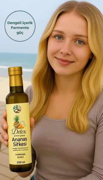 Promar DETOX TROPİKAL MEYVE SİRKESİ 250 ML +  Ananas Sirkesi Doğal Fermantasyon Pineapple Vinegar 250 ML - Resim 5