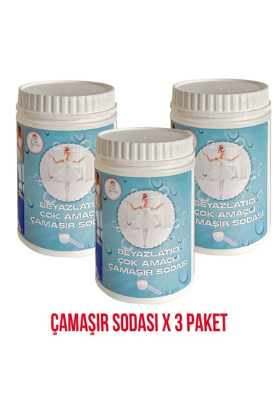 IVY ROSE Her Yıkama Için Çamaşır Sodası 150 Yıkama 3 Paket