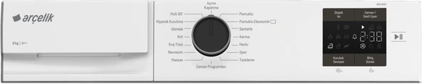 Arçelik 800 KMX 8 KG A++ Isı Pompalı Kurutma Makinesi - Resim 5