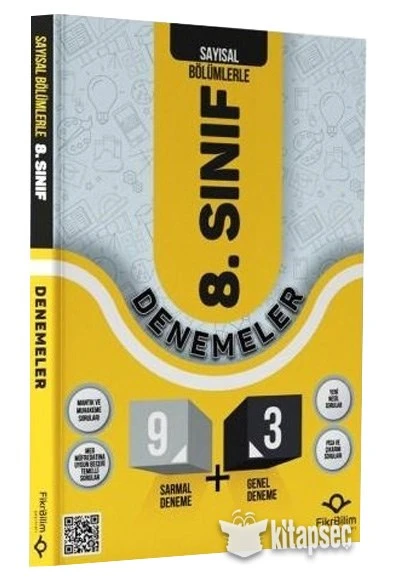 LGS 8. Sınıf Sayısal 12 Deneme FikriBilim Yayınları ürün görseli 1