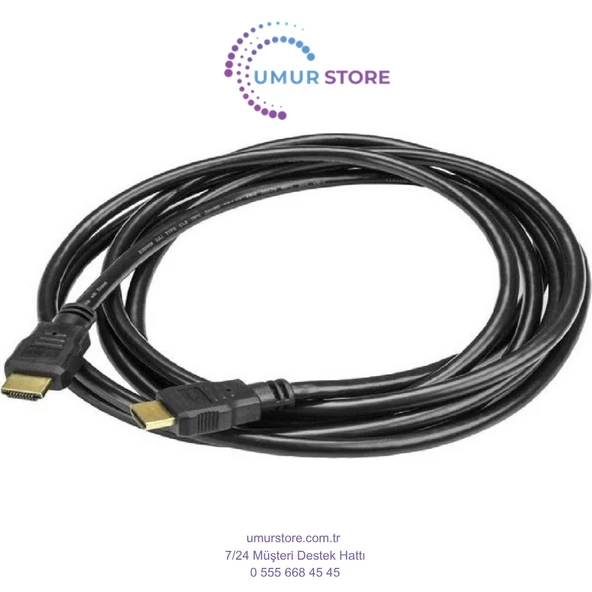 HDMI Kablosu 3D LCD Monitör Tv Bağlantı Kablosu 3 Metre