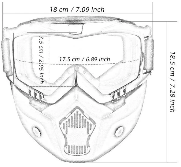JET KASK MASKESİ AYNALI GRİ - 3