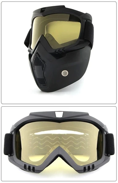 JET KASK MASKESİ AYNALI GOLD - 1