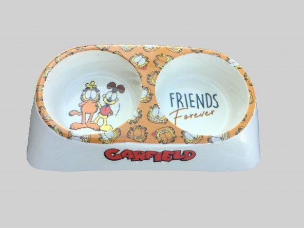 GARFIELD ÇİFTLİ MAMA VE SU KABI TURUNCU