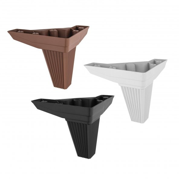 Mobilya Koltuk Ayağı Baza Çekyat Chester Oturma Grubu Tv Ünitesi Komidin Ayağı 12 Cm 8 Adet - 3