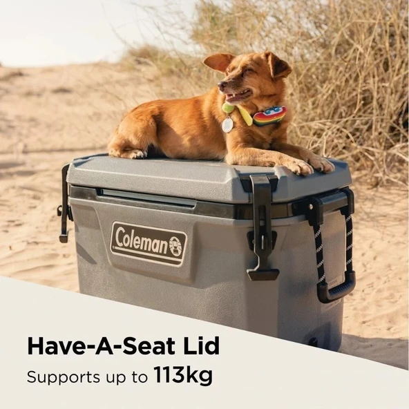 Coleman Convoy 55 QT Taşınabilir Soğutucu Buzluk 52 Lt Dark Storm - Resim 3