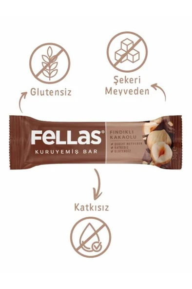Fındıklı Kakaolu Kuruyemiş Bar 30g x12 Adet - 3