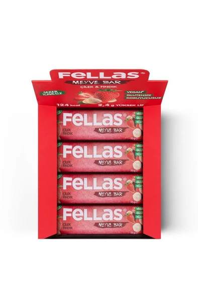 Meyve Bar - Çilekli ve Fındıklı 35g x 12 Adet - 4