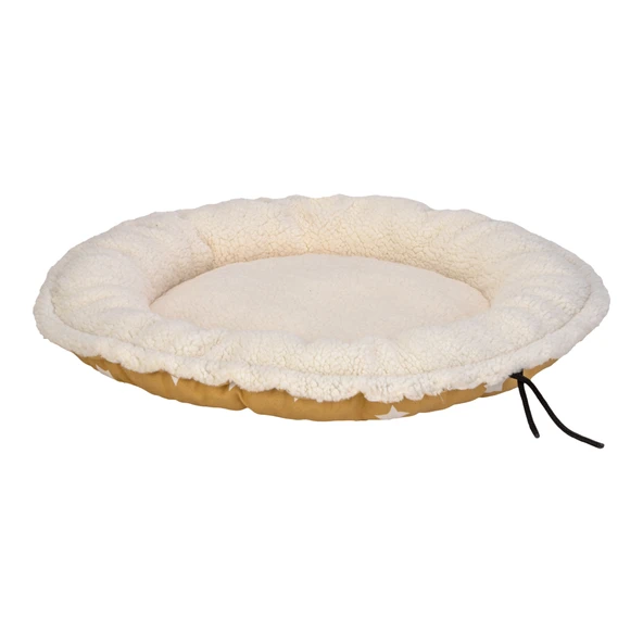 Pet Comfort Sunflower Kedi ve Köpek Yatağı Çift Taraflı Sarı Star/Peluş 60cm - Resim 3