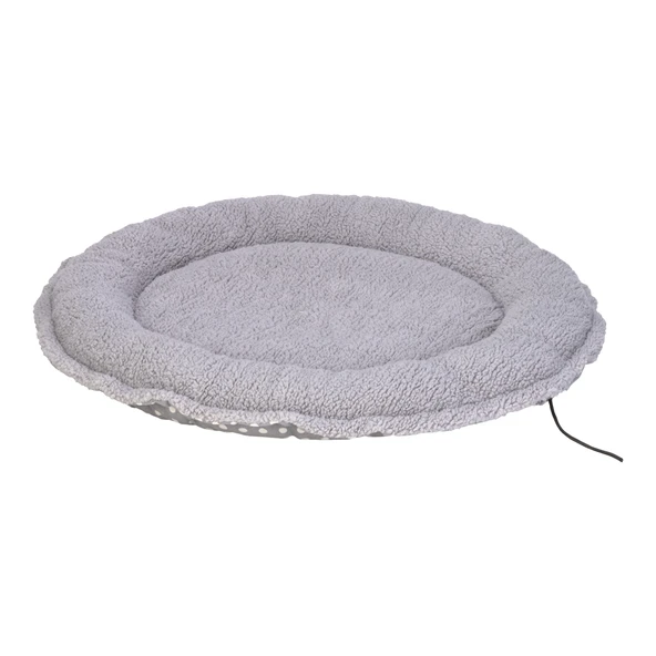 Pet Comfort Sunflower Kedi ve Köpek Yatağı Çift Taraflı Gri Dot/Peluş 85cm - Resim 3