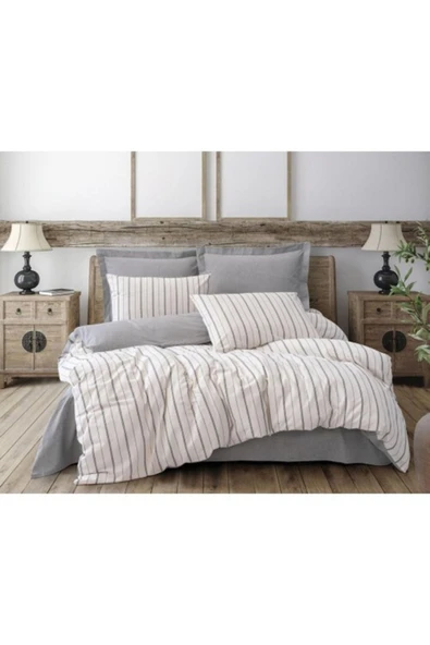 Natureforce Nevresim Takımı Unus Gri Tek Kişilik