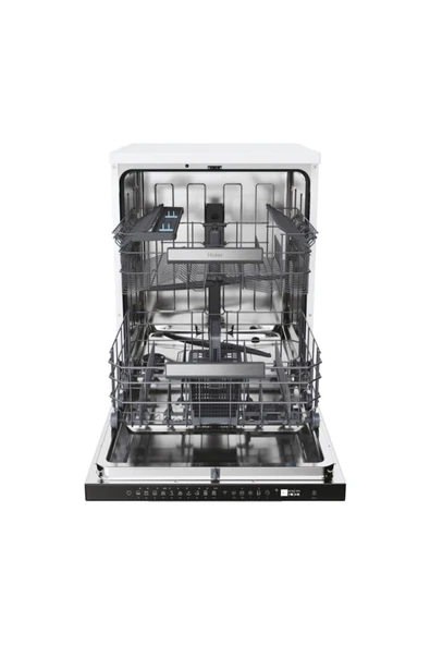 Haier 15 kişilik yıkama kapasitesi, C enerji sınıfı, 10 programlı, 2 sepetli, Beyaz - Resim 4