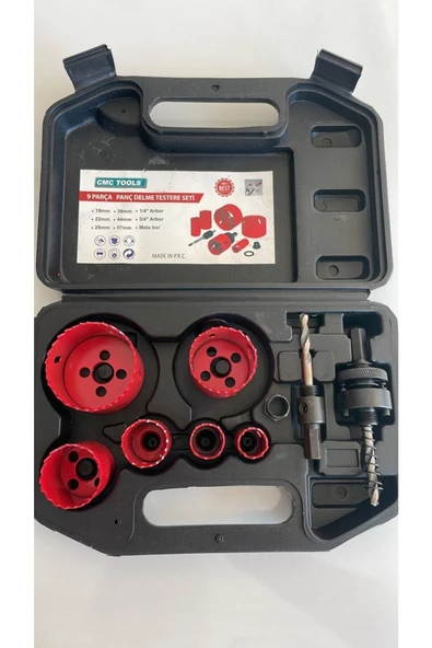 CMC Tools Bi Metal 9 Parça Panç Delme Seti - 1