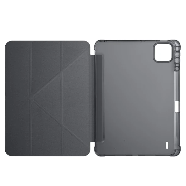 Xiaomi Pad 7 Pro Kılıf Tri Folding Kalem Bölmeli Standlı Kılıf - 9