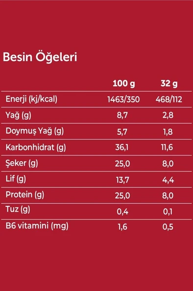 Protein Bar - Duble Kakaolu 32 gr x 12 Adet - 5