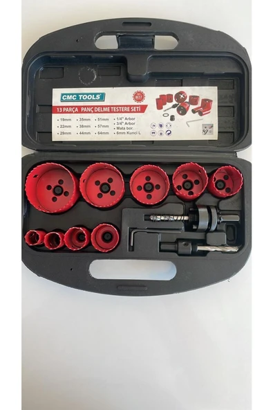CMC Tools Bi Metal 13 Parça Panç Delme Seti - 1