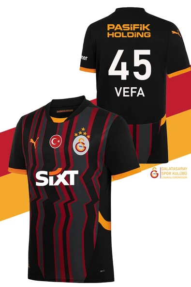 Galatasaray Orijinal Lisanslı 2024/25 Alternatif Siyah Forma - 11