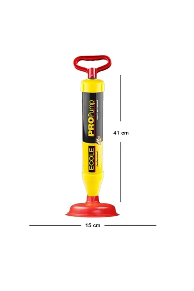 ECOLE Propump Klozet-Banyo-Lavabo-Gider Açma Pompası- Tıkanıklık Açma Pompası (İlaçsız Zahmetsiz) - 4