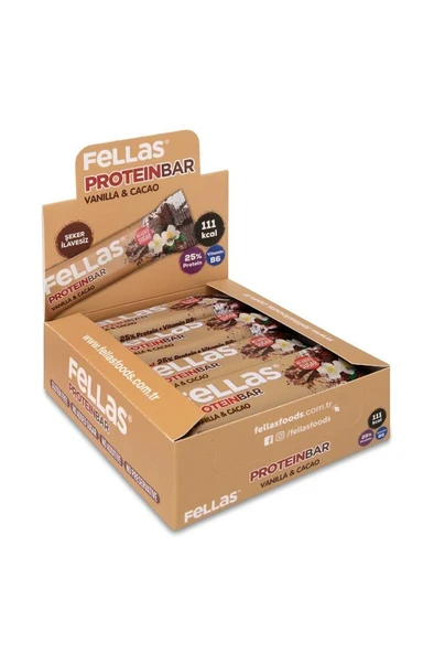 Protein Bar - Vanilyalı ve Kakaolu 32 gr x 12 Adet - 1