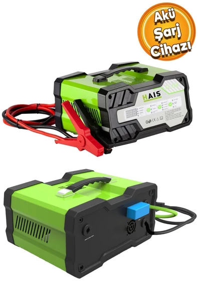 Hais Akümülatör Redresör Akü Sarj Şarj Dolum Doldurma Cihazı Araç Araba 12-24 Volt 620 Watt FC16E ürün görseli