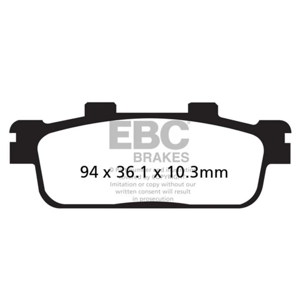 EBC SFA427 SYM JOYMAX/GTS/CRUISYM 250, KYMCO XCITING 250/300 ORGANİK ARKA FREN BAL - 1