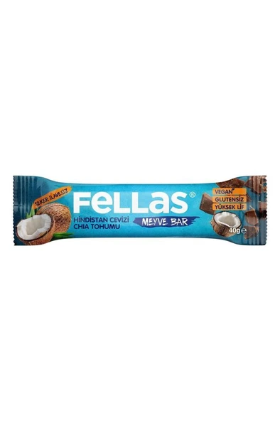 Meyve Bar - Chialı ve Hindistan Cevizli 40 gr x 12 Adet - 3