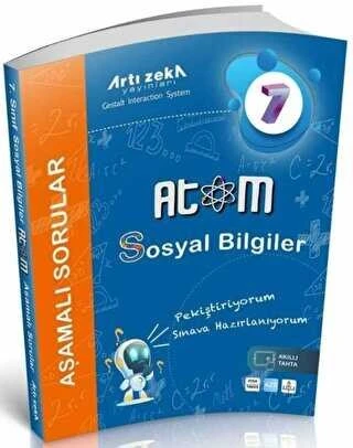 Artı Zeka Yayınları 7. Sınıf Sosyal Bilgiler Atom Aşamalı Sorular ürün görseli 1