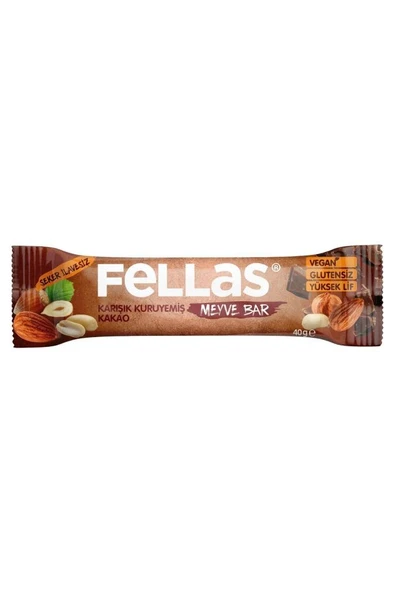 Meyve Bar - Karışık Kuruyemişli ve Kakaolu  40 gr x 12 Adet - 2