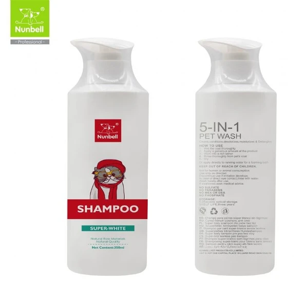 Nunbell Beyaz Tüylü Kedi Şampuanı 350 ml
