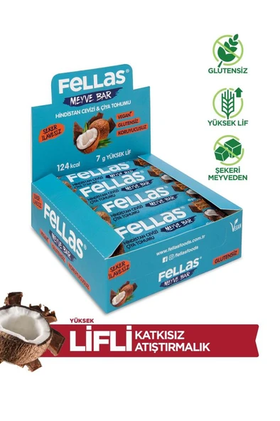Meyve Bar - Chialı ve Hindistan Cevizli 40 gr x 12 Adet - 2