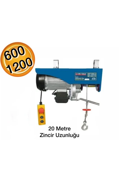 CMC Tools Mini Elektrikli Vinç 600-1200 Kg - 2