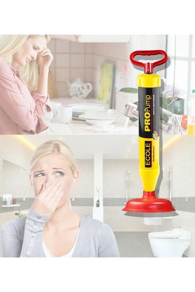 ECOLE Propump Klozet-Banyo-Lavabo-Gider Açma Pompası- Tıkanıklık Açma Pompası (İlaçsız Zahmetsiz) - 2